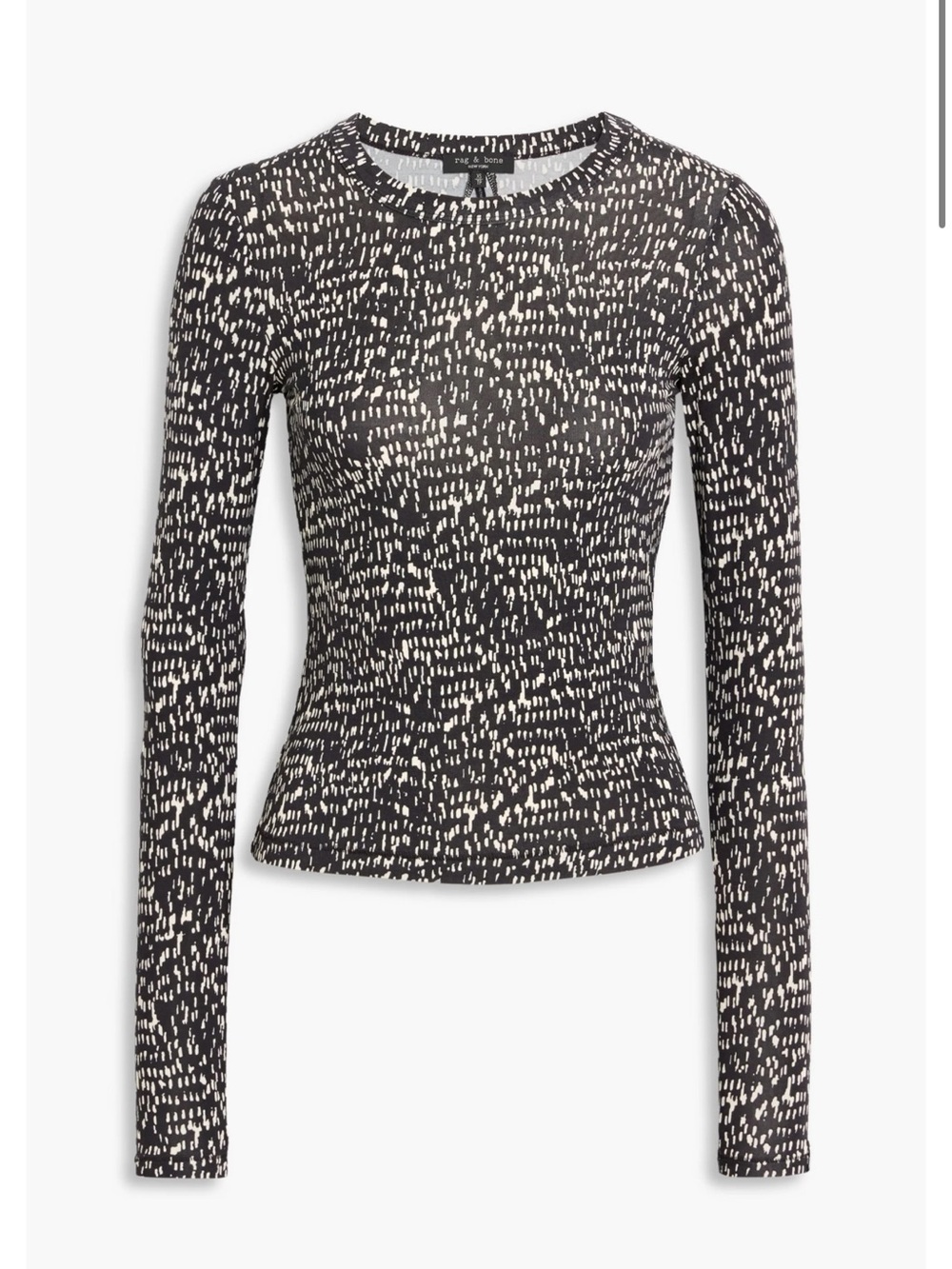 Rag & Bone Luca Printed Stretch-Modal Jersey Top